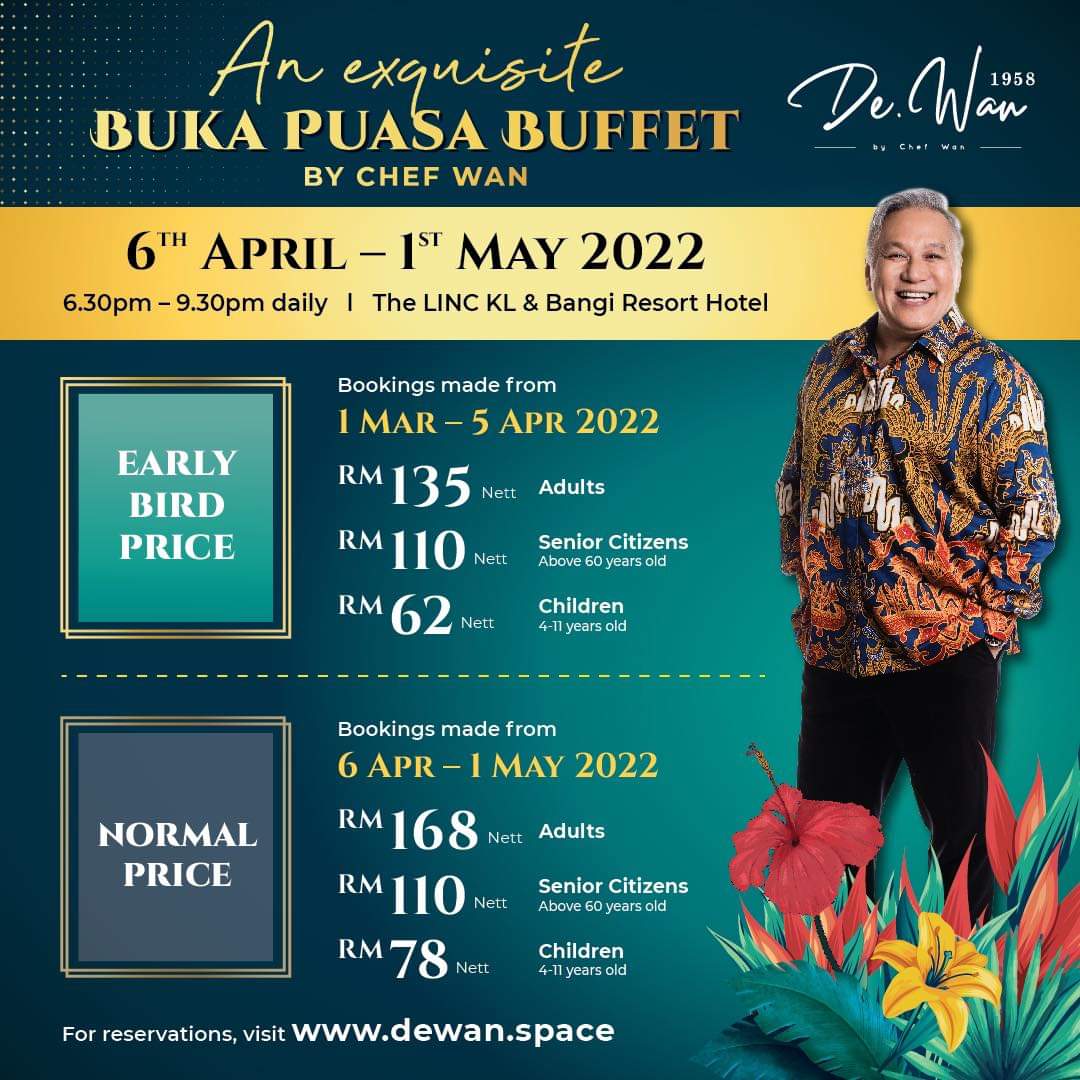 Ramadhan early bird 2022 buffet Promotion (IFTAR